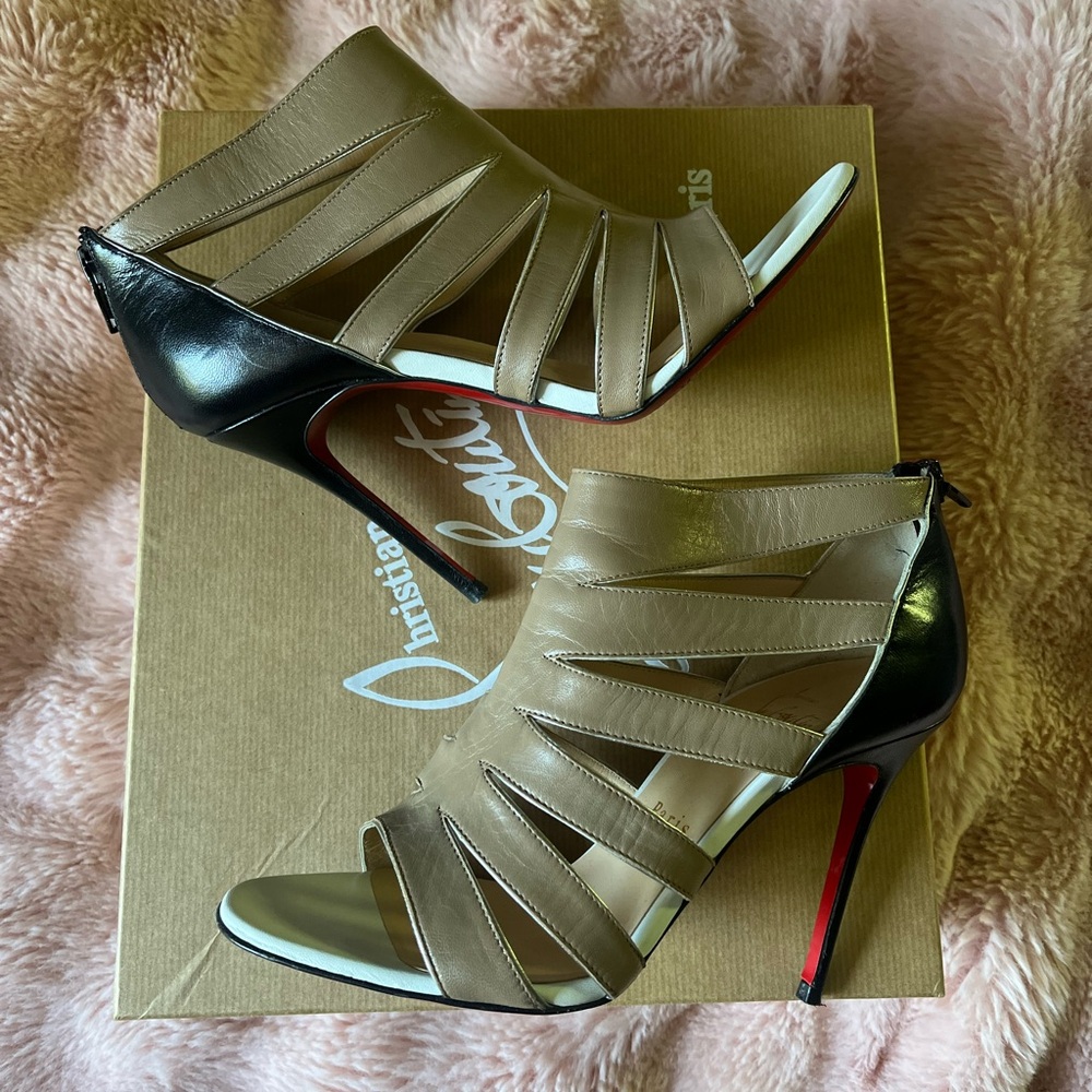 FS: Louboutin Beauty K 100 Cage Heels Size: 36.5 ~ Worn 1x
